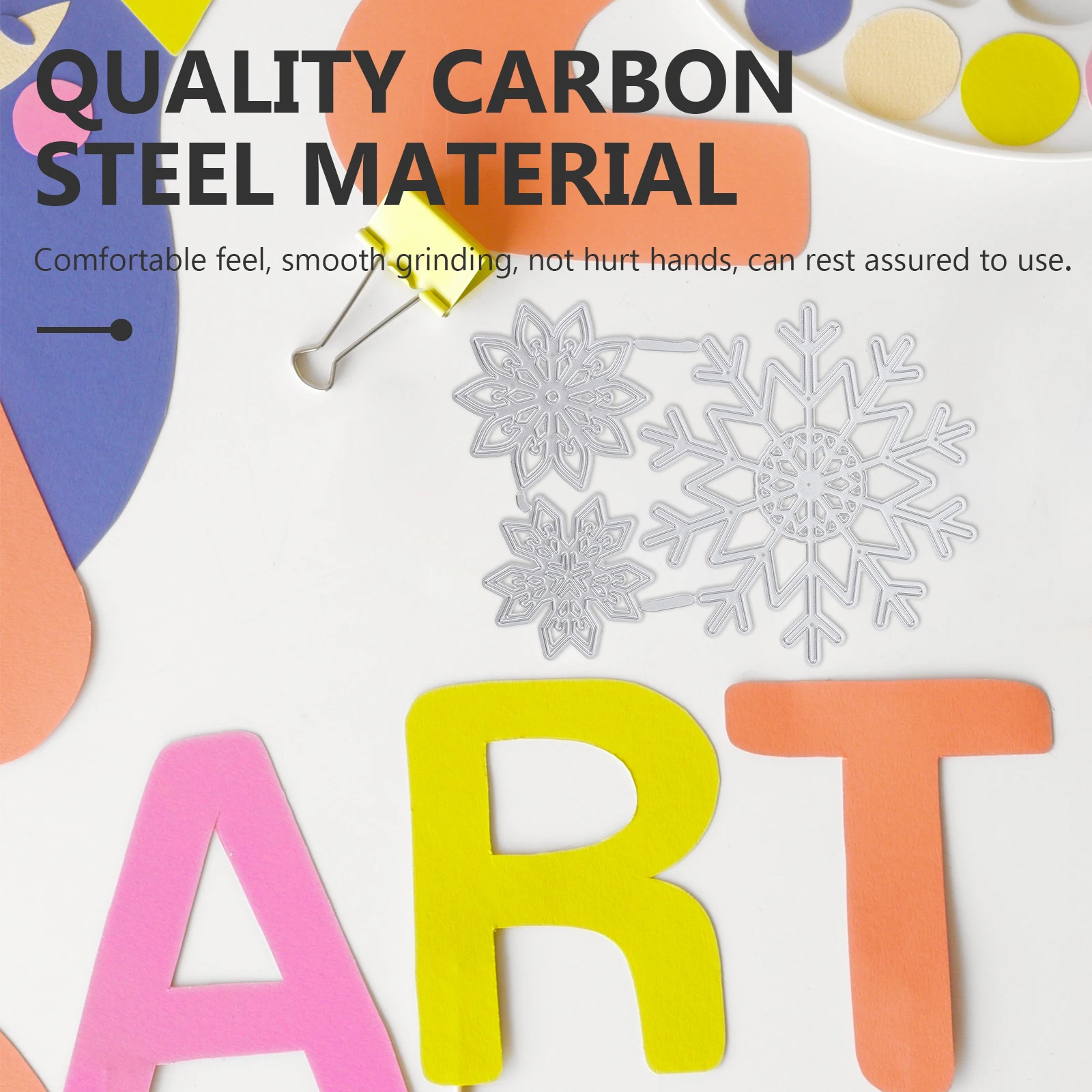 

3 Pcs Snowflake Diy Scrapbooking Die Cuts Embossing Dies Winter Cuting Craft Metal for