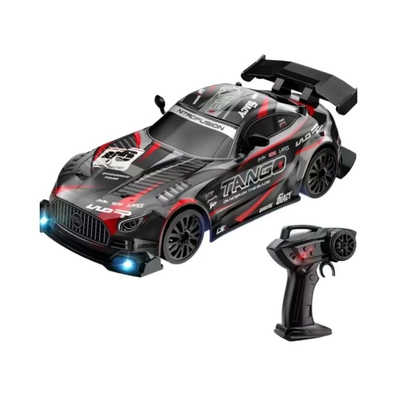 

RC GTR High Speed Drift Racing Car 1:24 Scale 4WD 2 Gear Modes With LED Lights Replaceable Tires For Boys Racing Enthusiasts