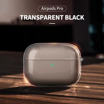 Funda transparente Original para auriculares AirPods 1/2/3 Pro Gen, funda protectora de TPU antiarañazos, funda para iPhone, almohadillas para los oídos