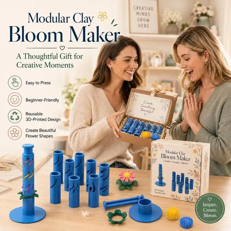 9 Shaping Sleeves Modular Clay Blossom Maker DIY Clay Flower Making Tool For Polymer & Modeling Clay Handmade Blossom
