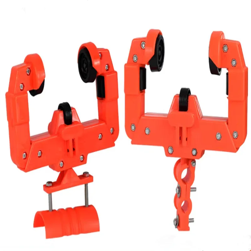 crane-accessories-adjustable-width-explosion-proof-all-plastic-cable-trolley-pulley-bearing-wheel-for-curved-i-beam