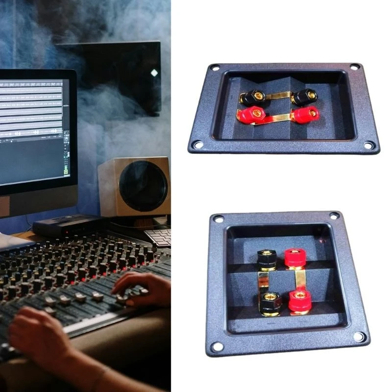 T5EA 4 cách đầu nối loa Hộp hình chữ nhật đầu nối Cup Spring cho hệ thống âm thanh