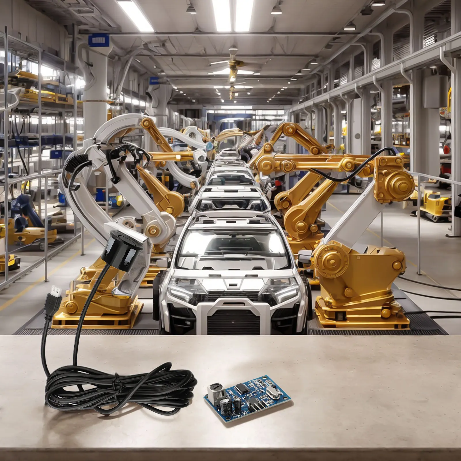 Detección automática de objetos Sensor acústico de 5V Control automático Medición de distancia Módulo de medición de distancia
