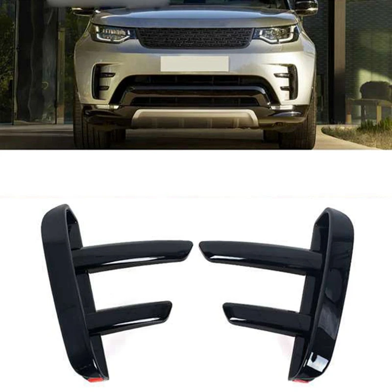 Car Front Bumper Grille Air Vent Cover Front Deflector Air Knife Trim For Land Rover Discovery 5 L462 2017-2019