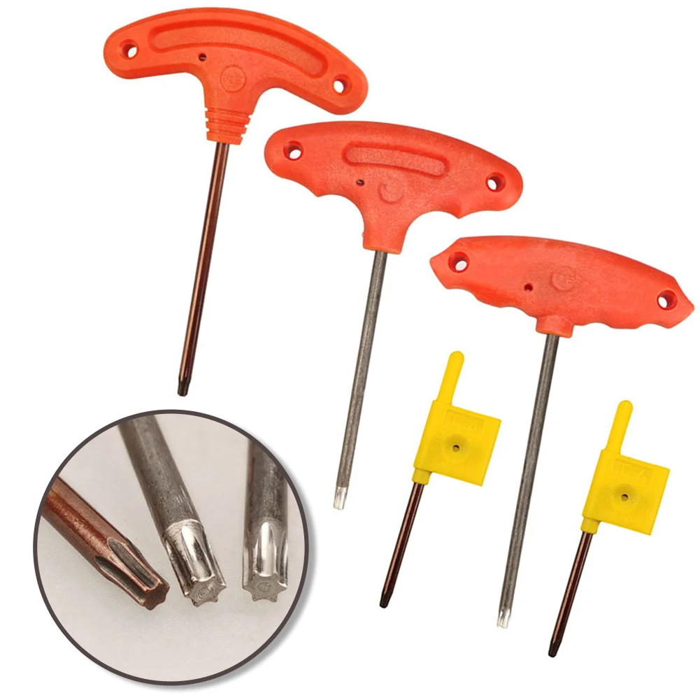 1pc T6/T8/T15 T Shape Screw Driver Small Repair Wrench For Small Appliances Electronic Devices Maintenance