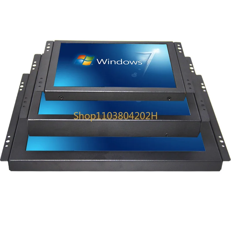 8/10/12/15/17/19 Inch Open Embedded Cabinet Industrial HD LCD Touch Monitor Screen