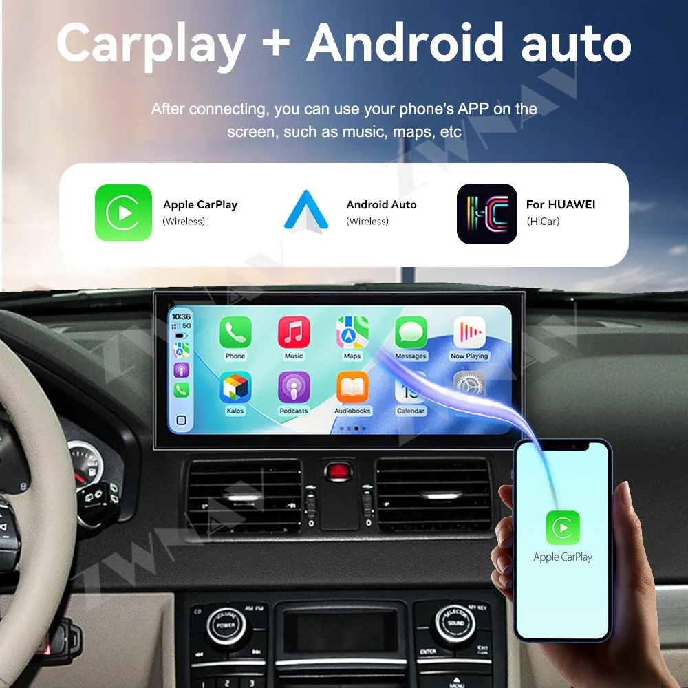15.8 inch Android 15 Carplay Car Radio Touch Screen For Volvo XC90 2009-2017 GPS Navigation Multimedia Player Heat Unit Auto