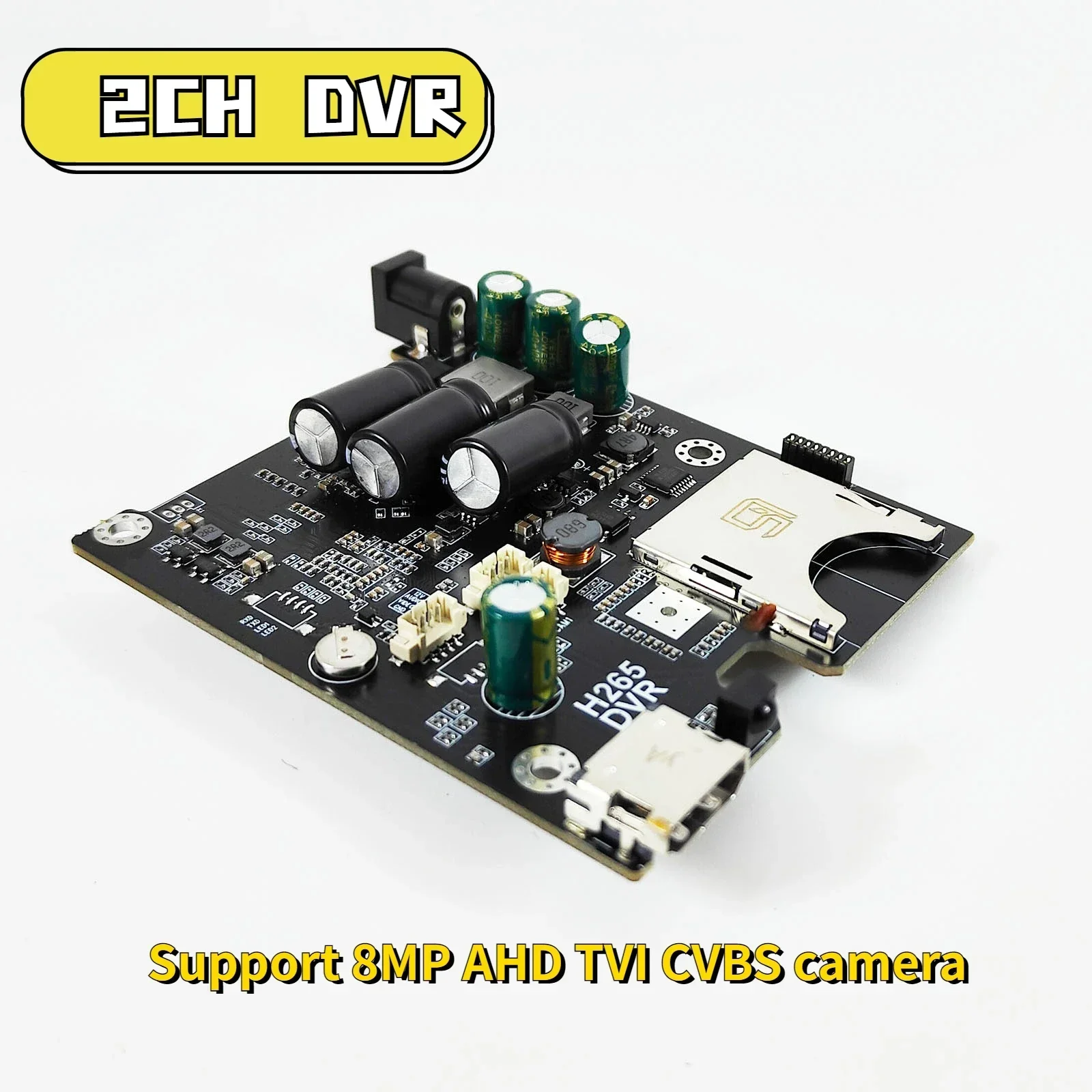 10unit 2CH AHD Mobile DVR PCB Board support CVBS/AHD 8.0MP/128GB HD 1080P 2 Channel vehicle bus DVR Board with remote control