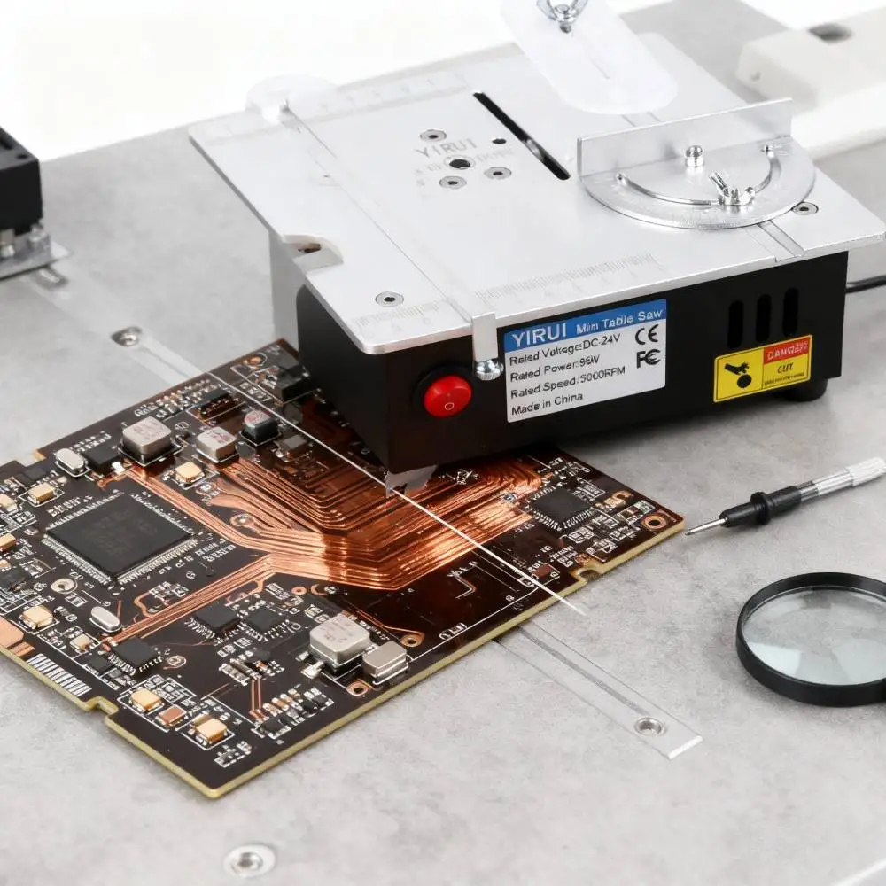 2 Inch Compact Precision Table Saw, Mini Electric Cutting Machine for Acrylic PCB Wood Home DIY