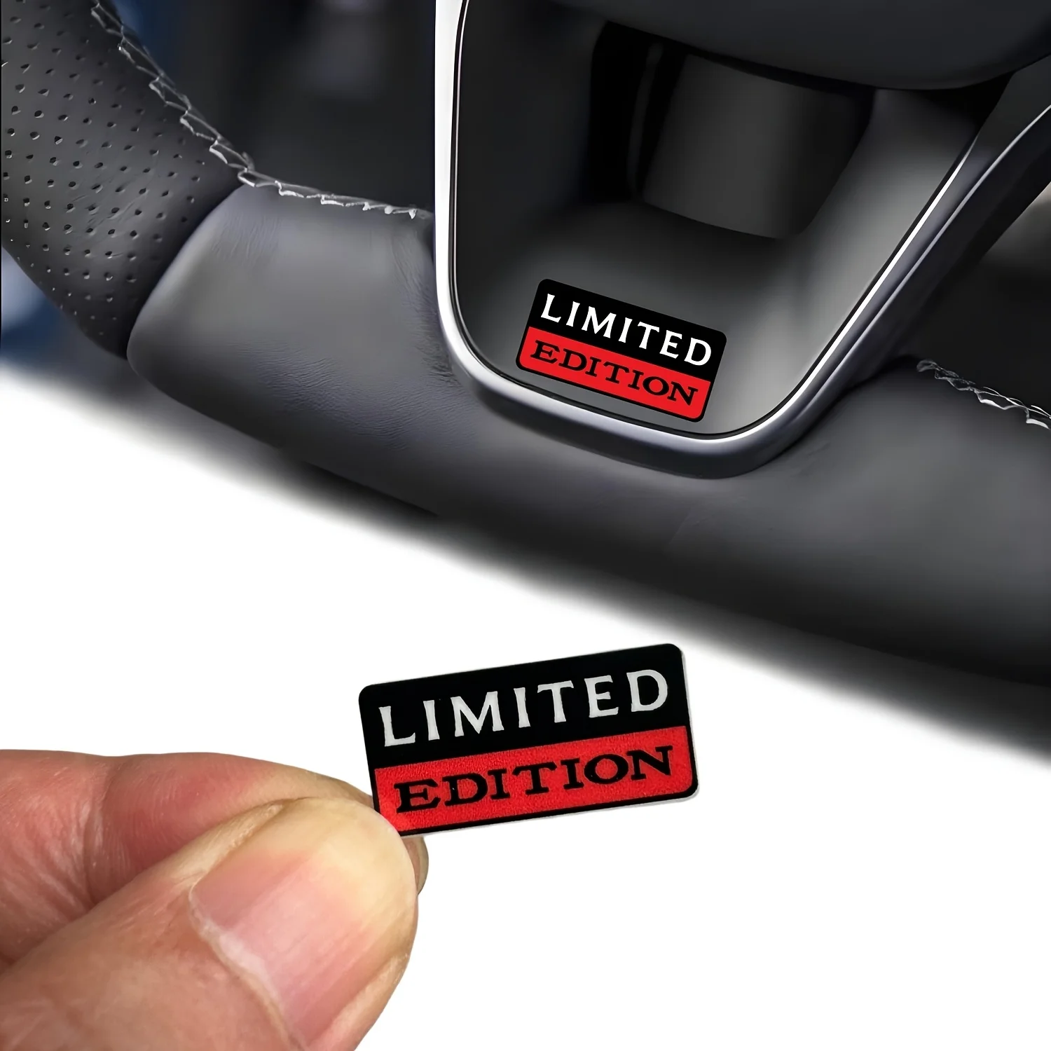 4-teiliges Set Limitierte Auflage Emblem Wasserdichter Vinyl-Aufkleber Universelle Auto- und Motorrad-Helm-Außenstyling-Teile Dekoration
