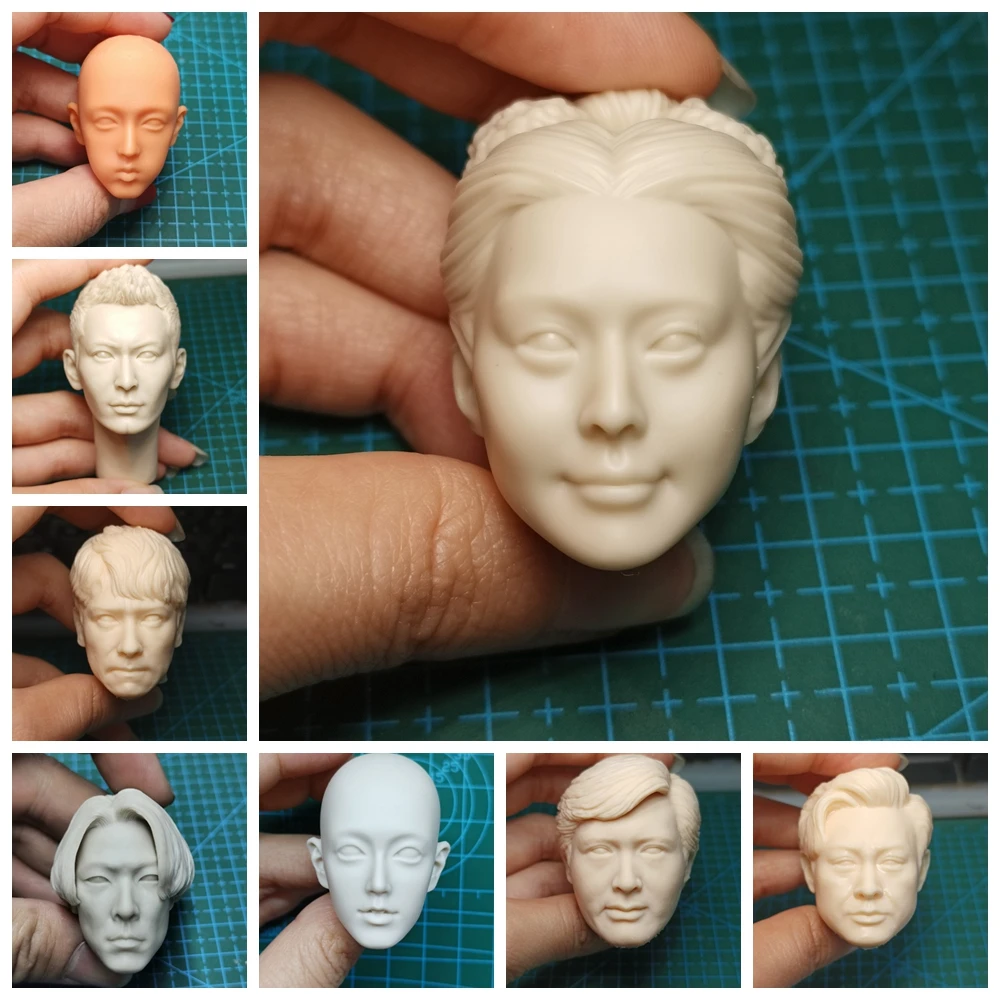 YiBo Sean Xiao Chow Yun Fat Paul Wong Huang Xiaoming Zhang Guo Li Huang Jiaju Head Sculpture  1:6 Model Fit 12'' Action Figure