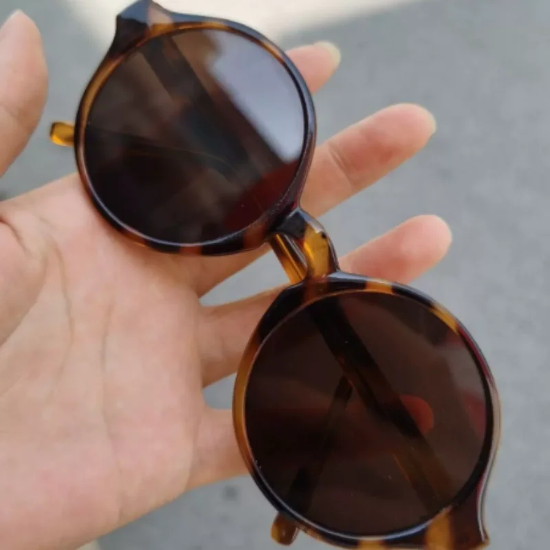 Vintage Natural Crystal Sunglasses - Brown Tinted Stone Lens Eyewear, Non-Prescription Retro Glasses & Fashion Accessory