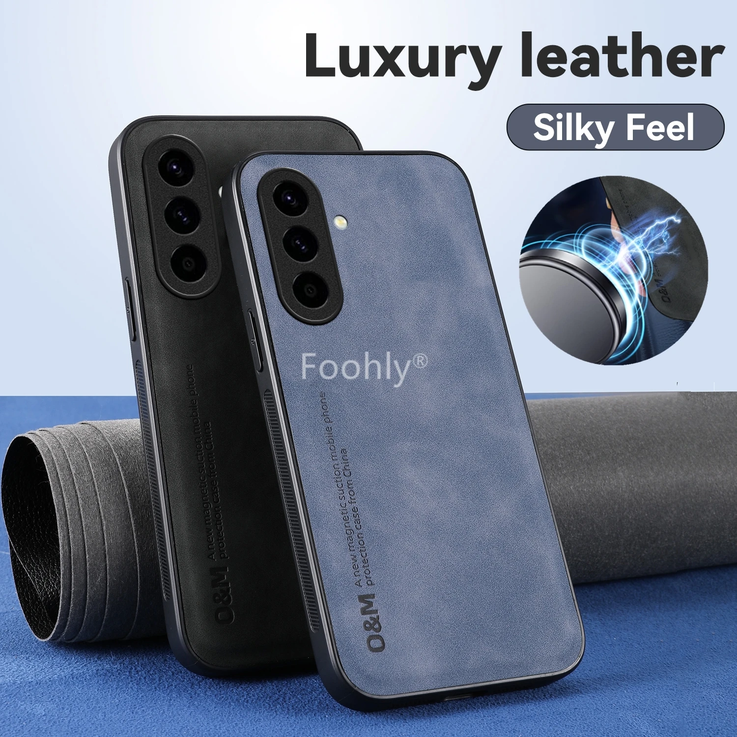 Magnetic Suede Leather Case For Samsung Galaxy A56 A36 A26 A24 A34 A54 M35 5G Protective Cover Shockproof Shell Coque Funda Capa