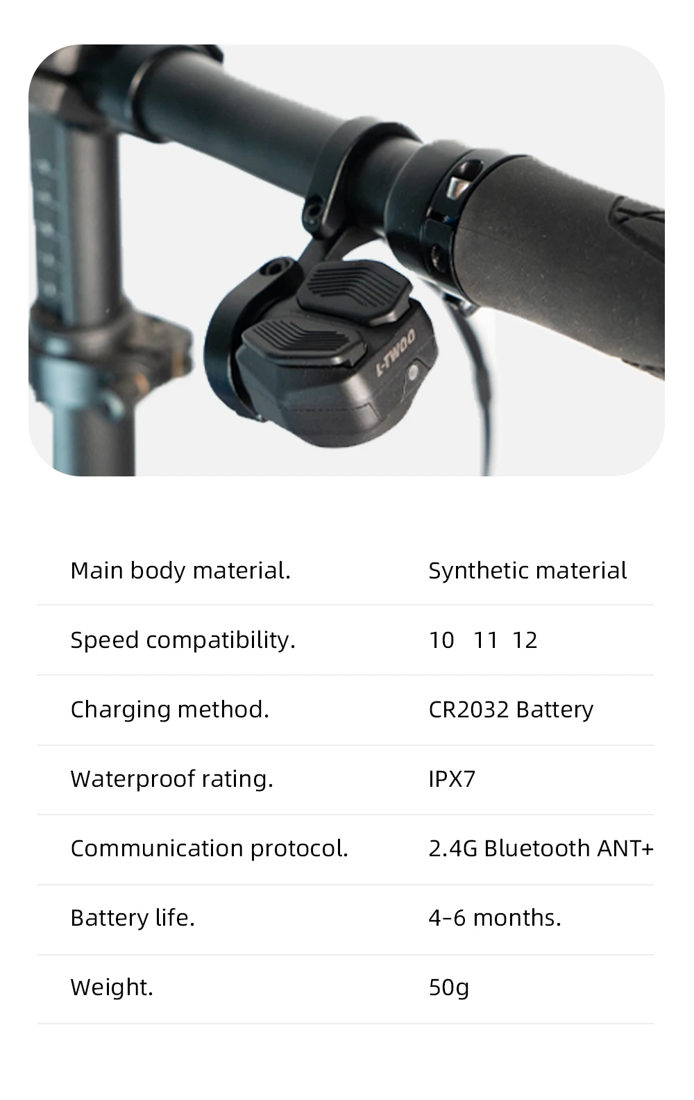 LTWOO ER9 Kabelloses Elektronisches Schaltgruppen-Set, Kompatibel mit 3-12 Gängen für 14-20 Zoll Faltrad/Rennrad mit Flachlenker – Detail 16