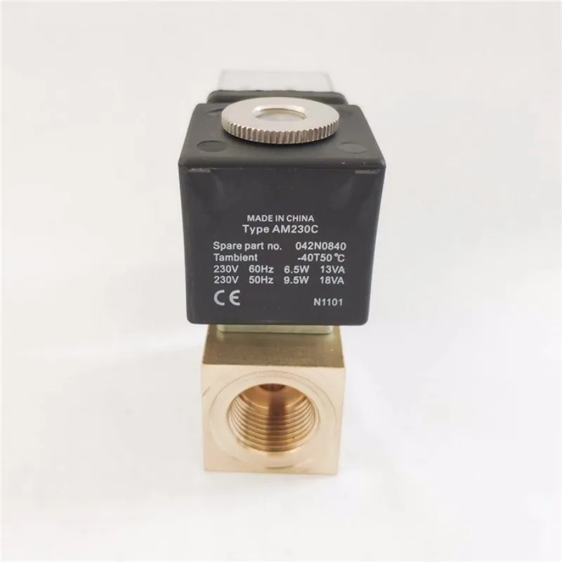 Electromagnetic Valve AM230C 042N0840 G1/4 G3/8 Two-way Three-way Electromagnetic Valve AC220V Water Valve Air Valve Coil