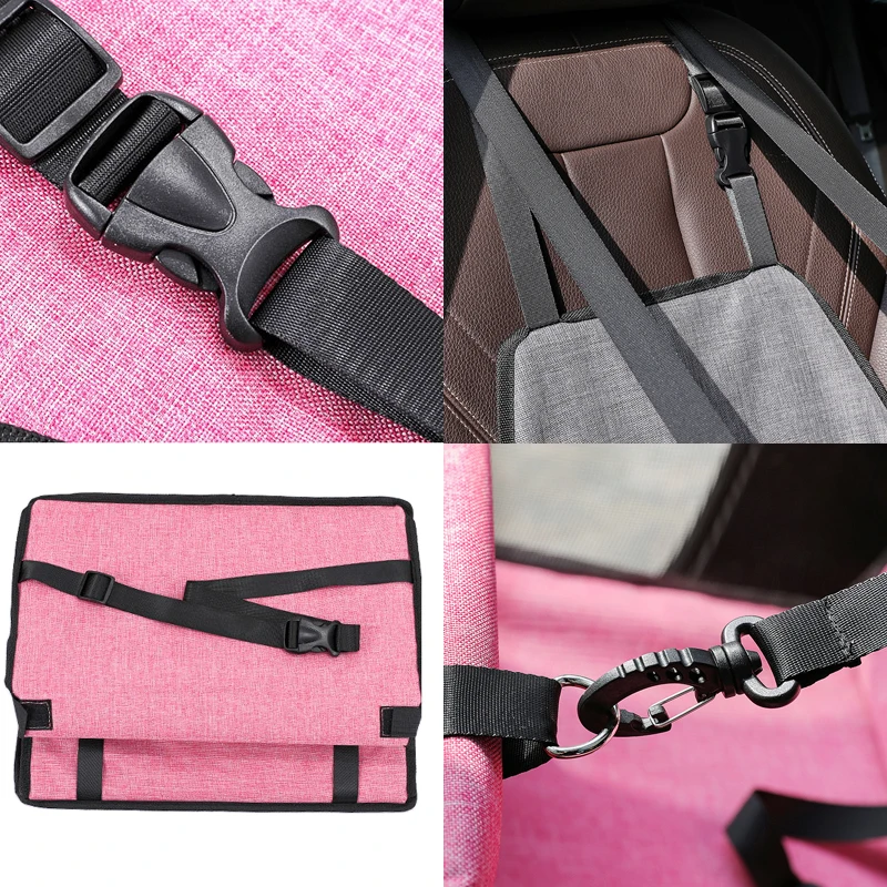 Dog Car Seat Cover Folding Hammock Pet Carriers Bag Basket Carrying for Cats Stable Foldable Travel Pet Dog Car Seat view 3