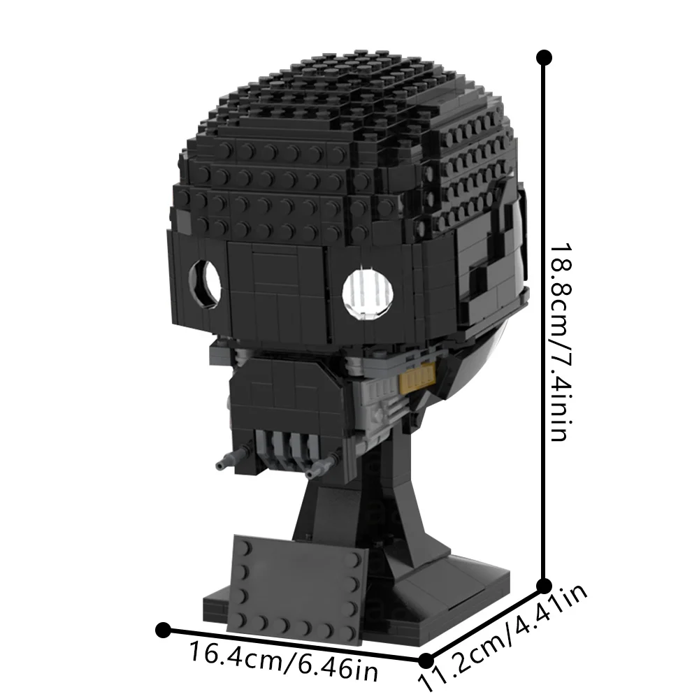 MOC Space Wars K2SO Helm Collectie Bouwstenen Model C-3PO Helm Slechte Batch Helm-ECHO Bricks Gemonteerd Speelgoed DIY Geschenken