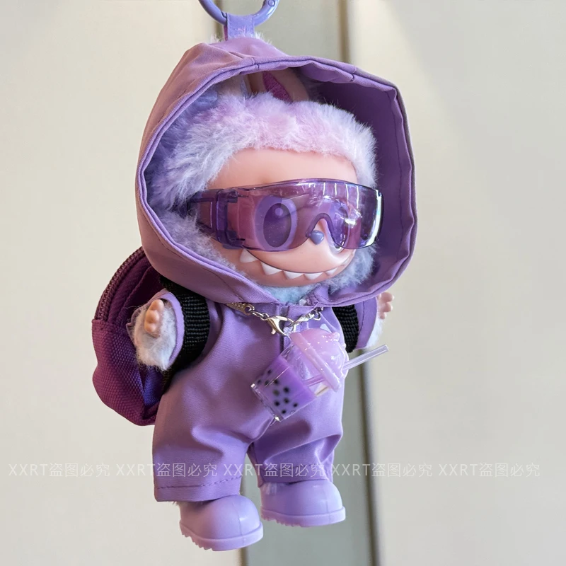 

Labubu Baby Clothes First, Second and Third Generation Labubu Clothes Vinyl Doll Jacket Windproof Goggles Set