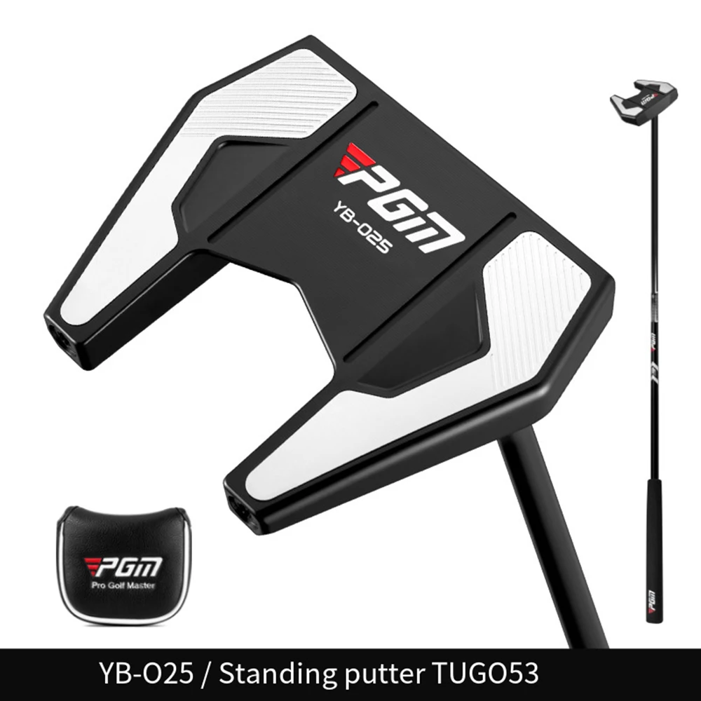 PGM Golf Putter Club Men Vertical Putter Low Center of Gravity Standing Putter Aviation Aluminum Head Golf Club with Sight Line