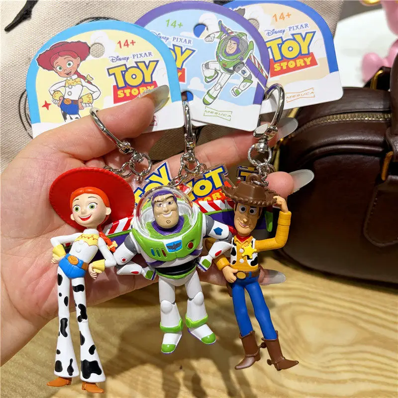 Pixar Toy Story Buzz Lightyear Woody Figur Schlüsselanhänger Taschenanhänger Taschencharme Paar-Geschenk für Rucksack-Dekoration Auf Lager – Detail 24