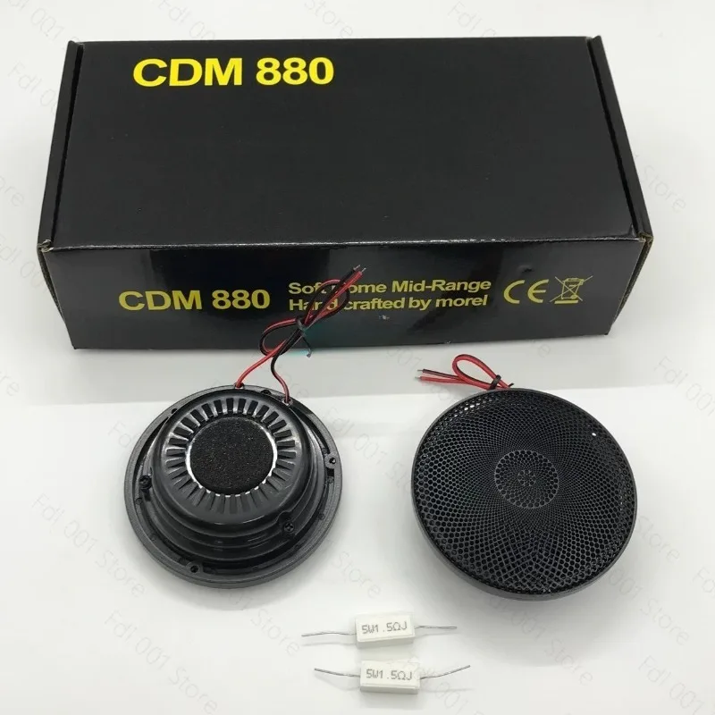 3.5 Inch Midrange Speaker Car Audio Silk Dome Center Channel for Modification