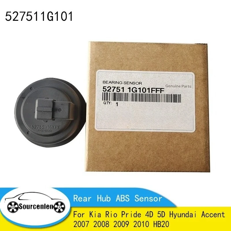 Sensor ABS de Cubo Trasero 527511G101FFF para Kia Rio Pride 4D 5D Hyundai Accent 2007 2008 2009 2010 HB20 527511G101 52751-1G101 FFF