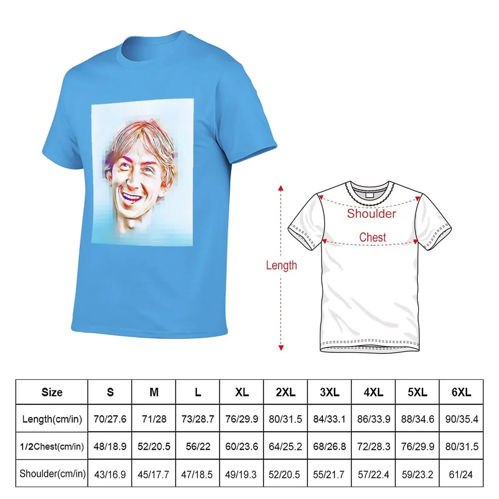 New Portrait of Mark Hollis T-Shirt T-shirt short quick drying shirt T-shirt men