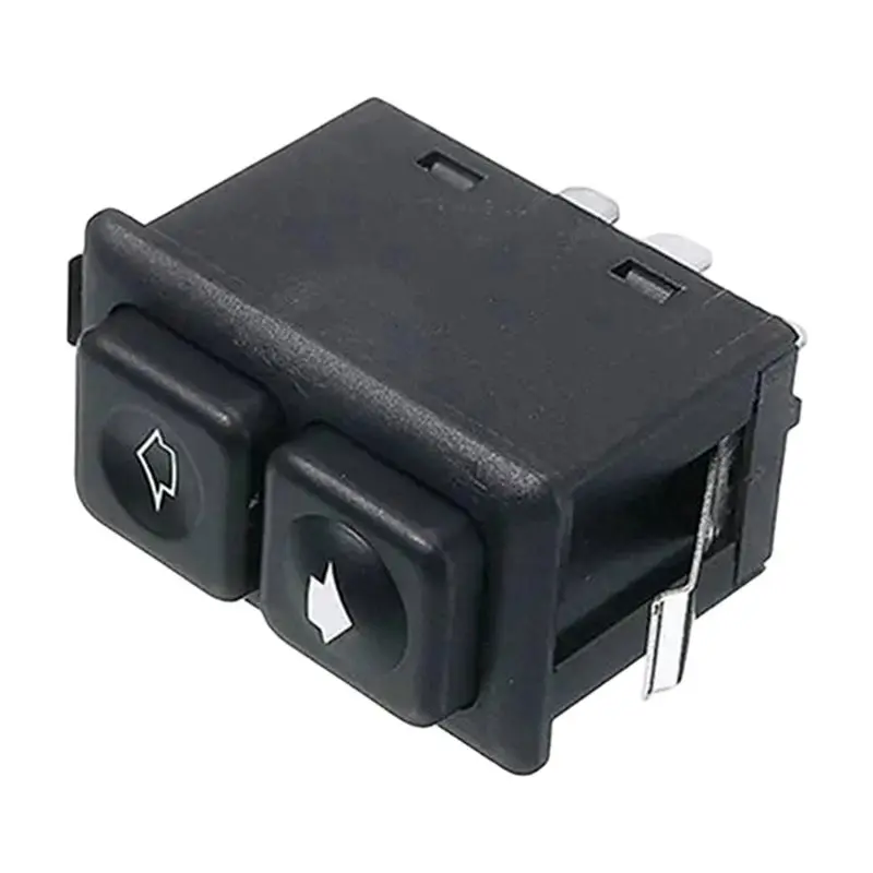 [NEWA76K!】 2PCS Car Power Window Switch Button Black 5Pins For BMW