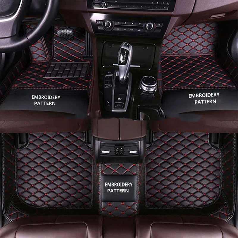 

Car floor mats for Toyota SEQUOIA Eight Seats 2008 2009 2010 Custom auto foot Pads automobile carpet cover interior accessories