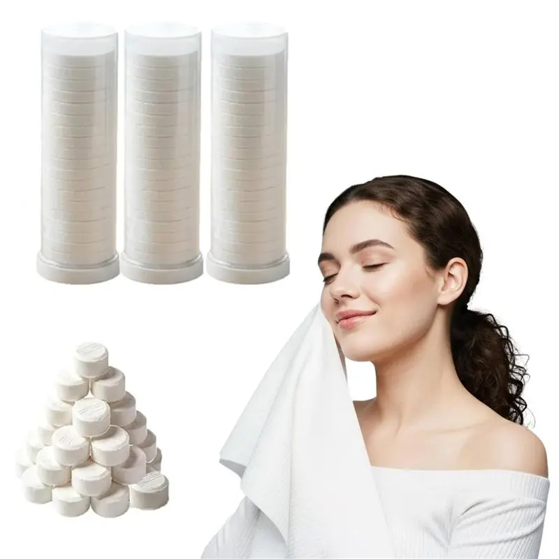 A53Q-Towel Refills In White, 60 Count- For Hot Face Towel Heater Machines, 20 Pieces Per Roll