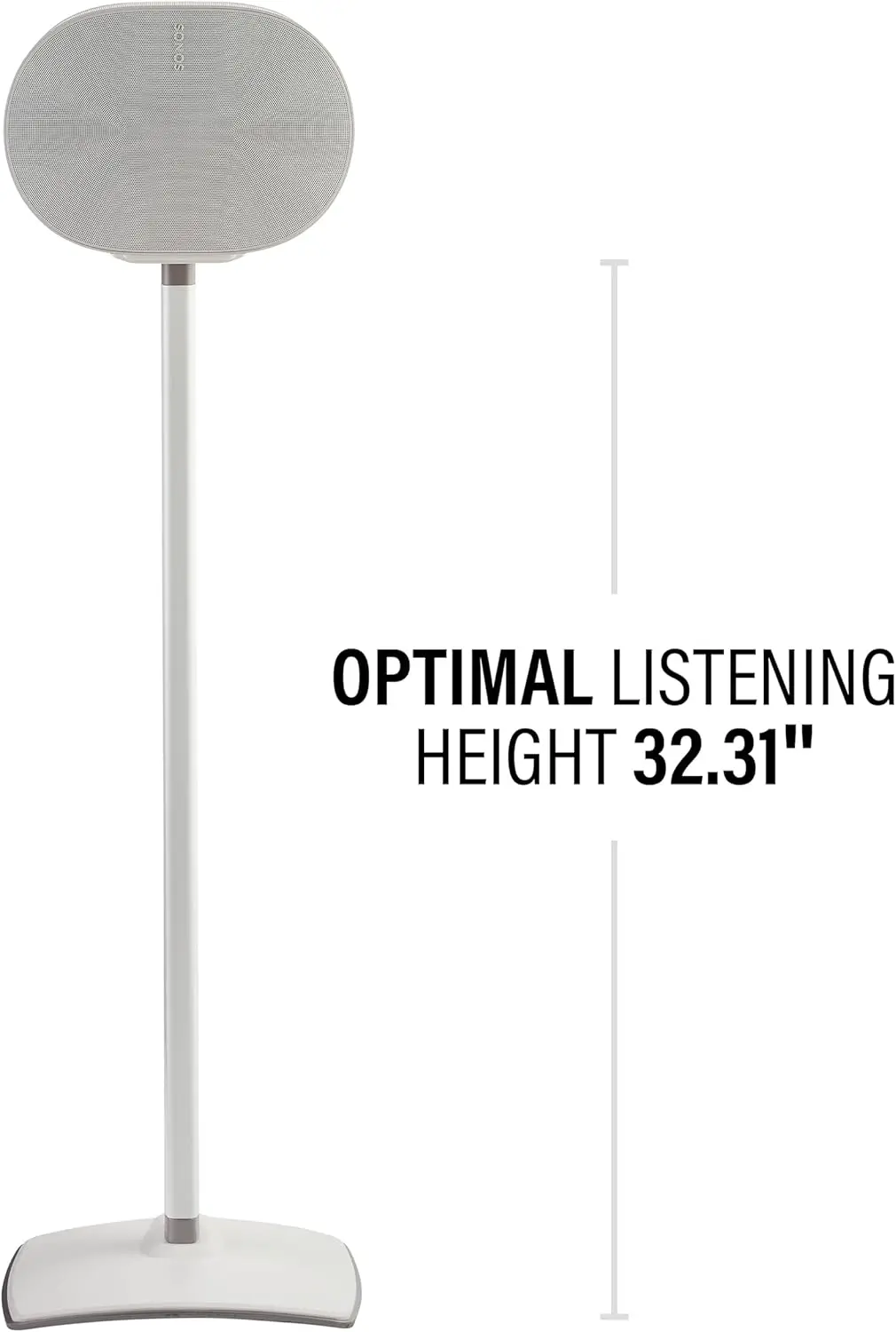 Wireless Speaker Stands for ERA 300™ (White) - Pair, Perfect Stand Setup for Easy and Secure Mounting of New Era 300™ Speakers