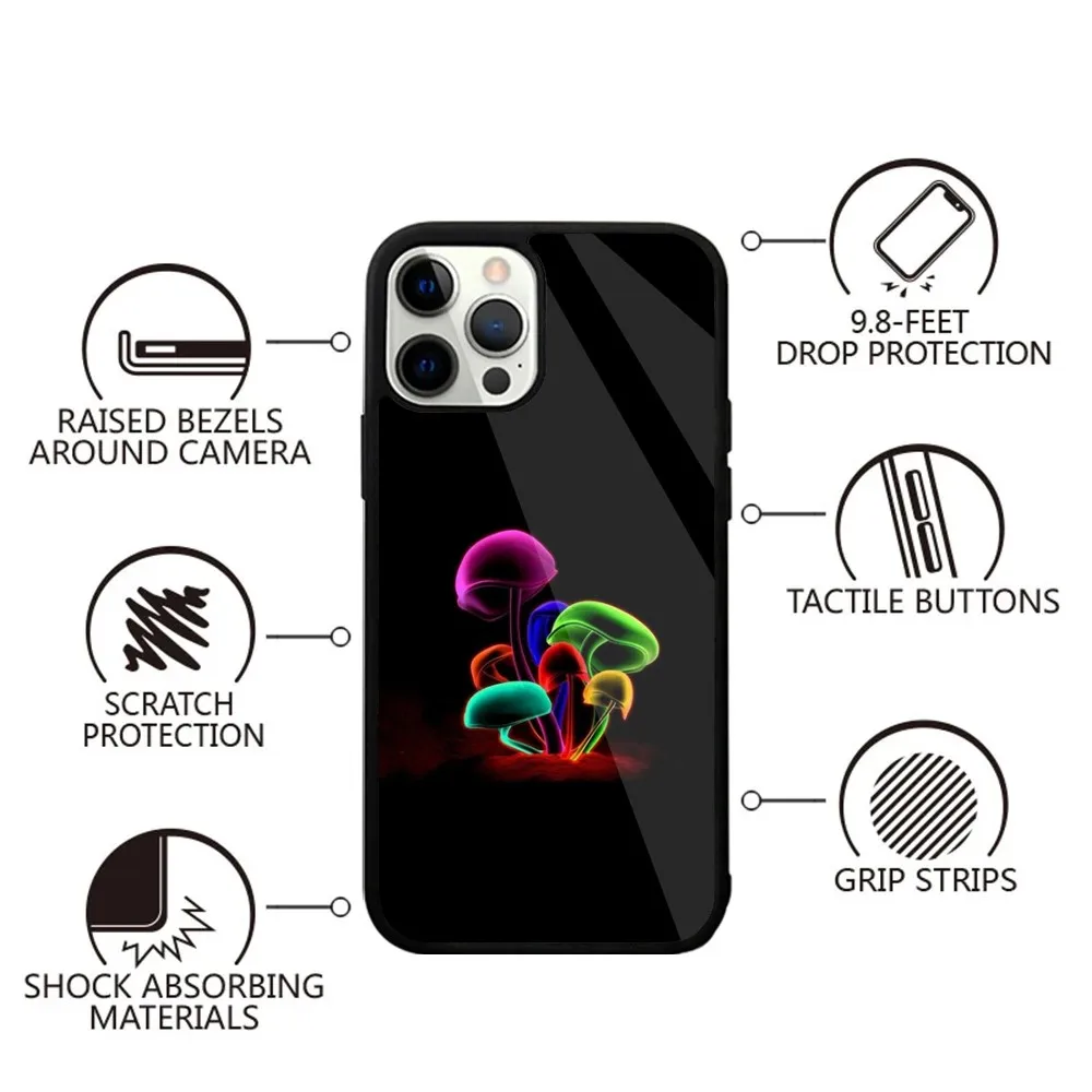 Plant Mushroom Cool Phone Case For iPhone 15,14,13,12,11,Plus,Pro,Max Mini Magsafe Magnetic Wireless Charging