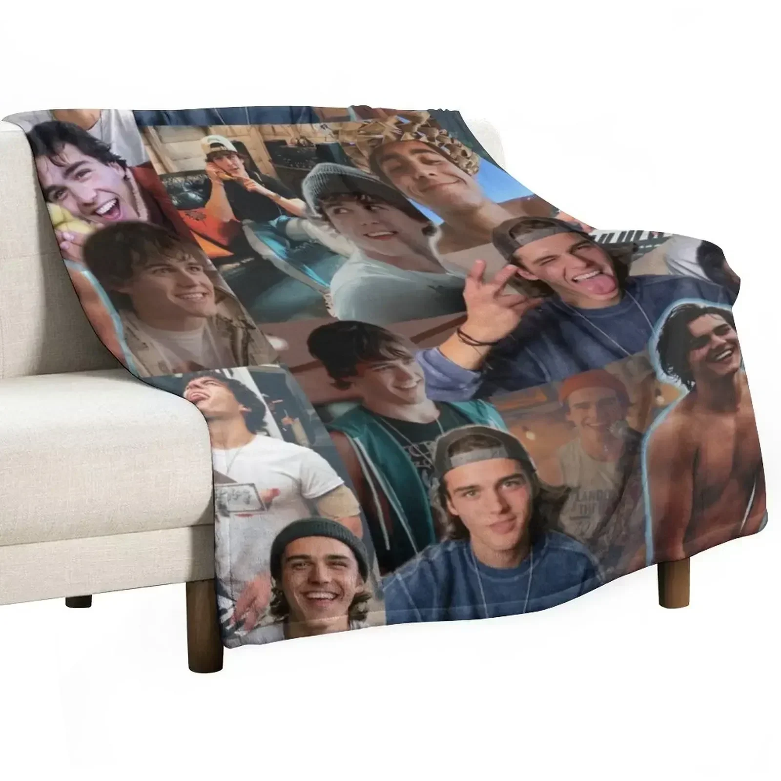 Charlie Gillespie Collage Throw Blanket Quilt Summer Beddings heavy to sleep for sofa Custom Thin Blankets