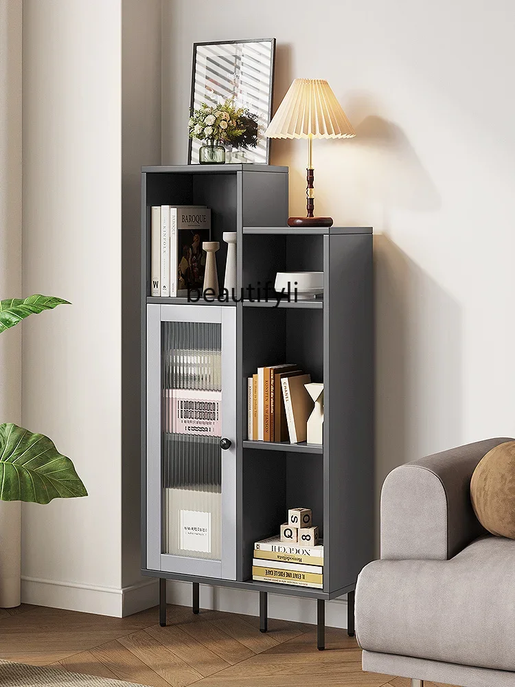 

Combination Bookshelf Bookcase Narrow Gap Storage Cabinet Locker Simple Floor Storage Rack Narrow Cabinet