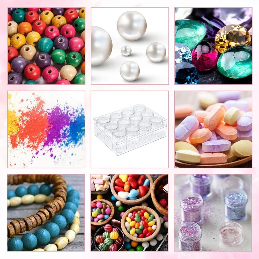 【Fast Delivery】Bead Organizer Transparent Embroidery Bead Storage For DIY Crafts Jewelry Earring