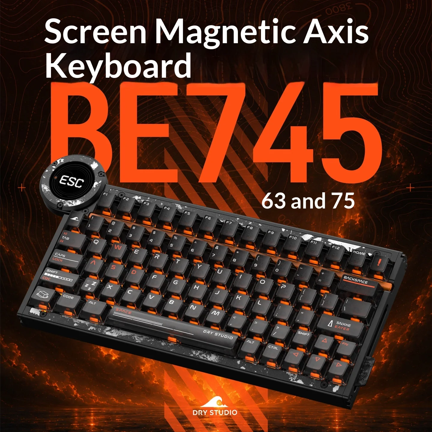 AngryMiao Battleye R2 BE745 Magnetic Axis Keyboard RT0.001 Aluminum Esports Gaming Mechanical Keyboard  RGB PC Accessories Gift