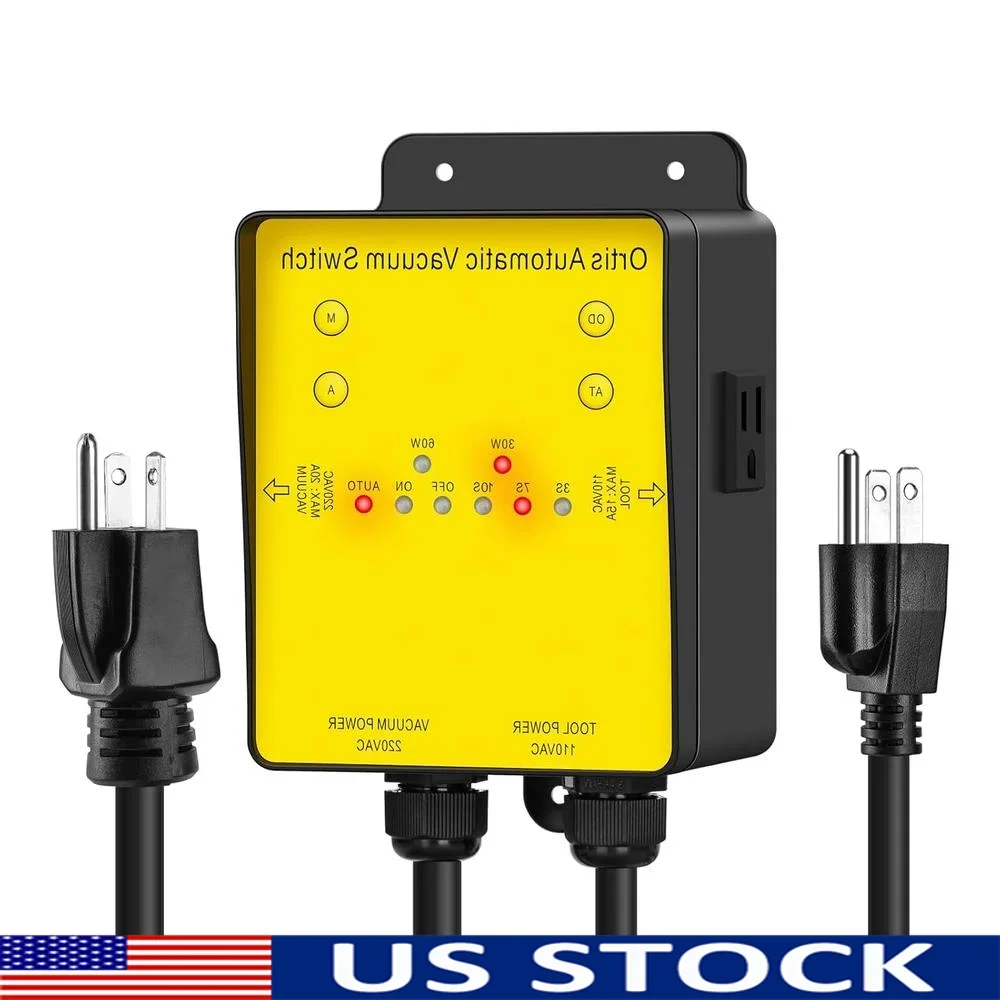 

Автоматический вакуумный переключатель 220 В, интеллектуальное управление задержкой, пылесборник, режимы включения и выключения, регулируемые триггерные пороги, инструменты