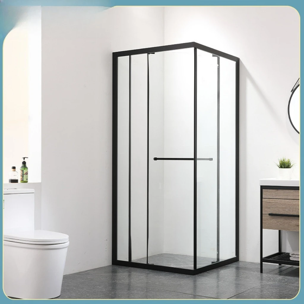 Shower room special-shaped partition all-aluminum furniture whole house customization black gray white simple atmosphere special