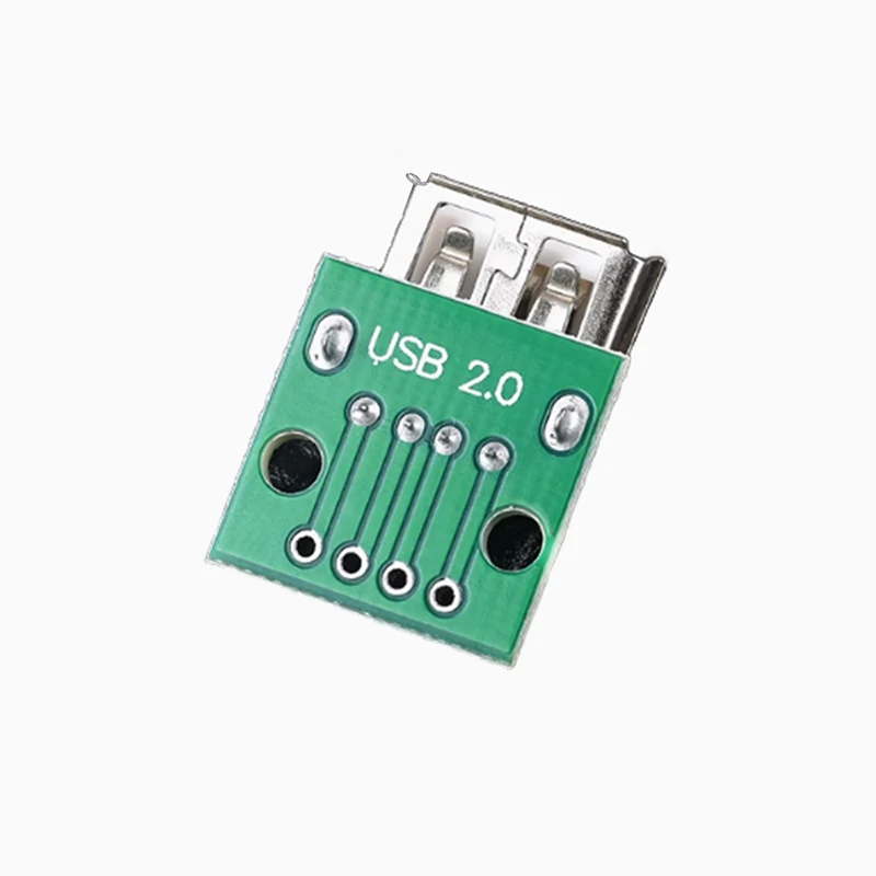 1PCS USB 2.0 Adapter Board is Soldered Onto The Mother Socket And Converted To 2.54MM-4P For Direct Insertion