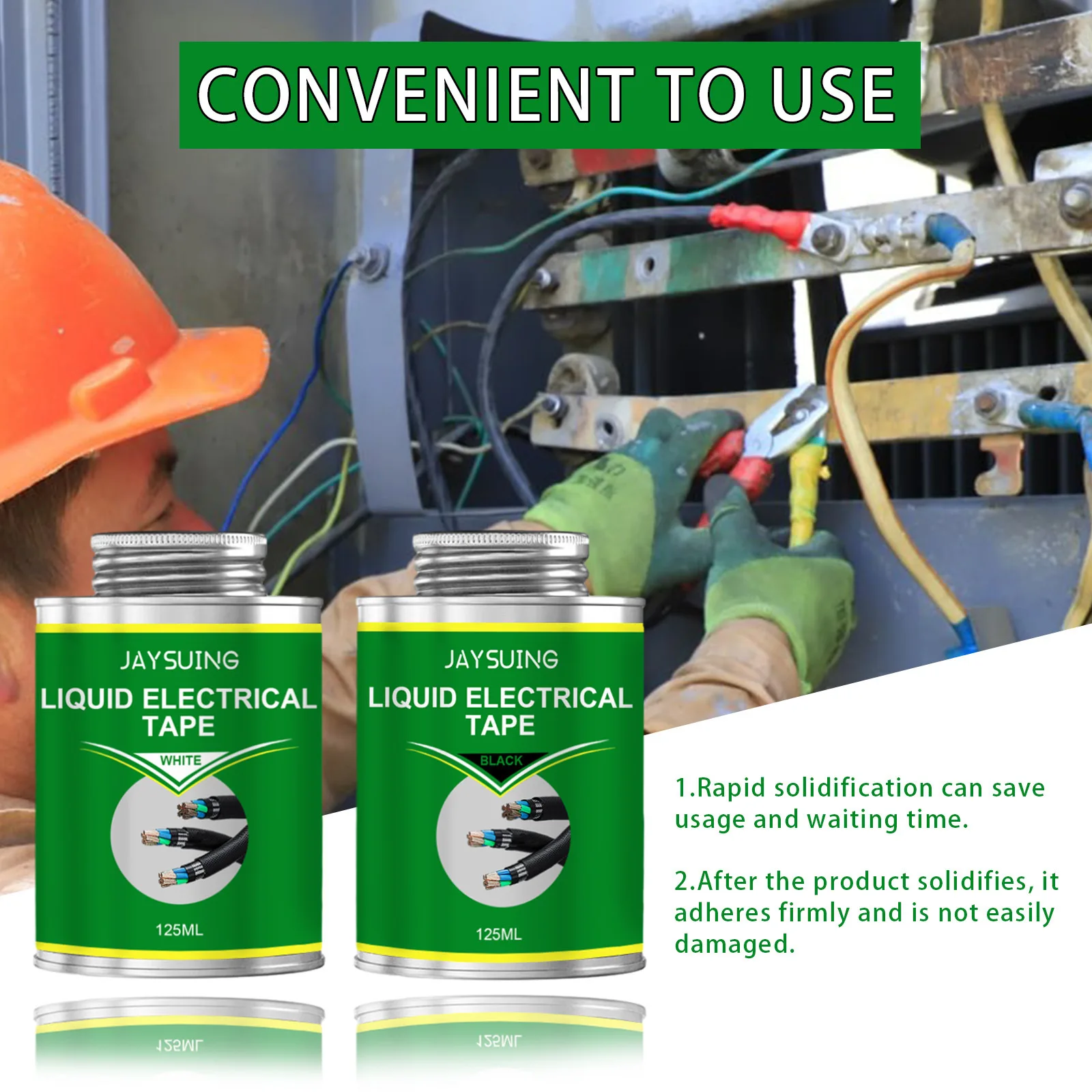 

Жидкая изоляционная лента высокого напряжения 50 мл - водонепроницаемый высокотемпературный изоляционный герметик для ремонта резиновых кабелей и фиксации сращивания проводов