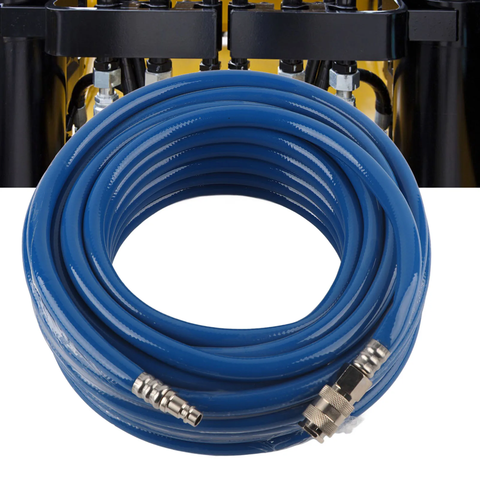 

Pneumatic Air Hose 15M Blue Flexible Pneumatic PVC Hose with Quick Connector for Air Compressor Pneumatic PVC Hose Air Line Hose