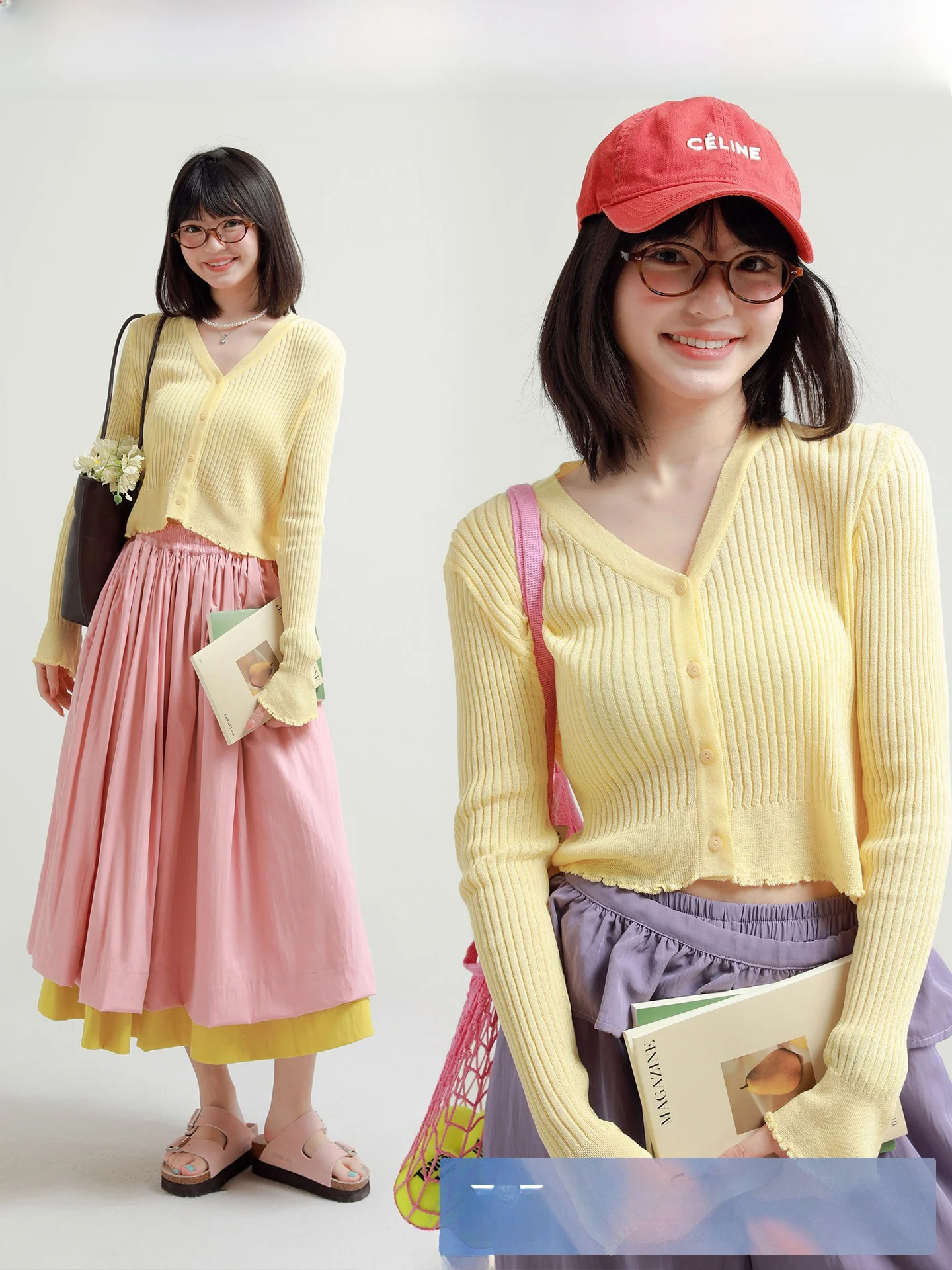 

Rare Probabili Gentle Barrier Lightweight Bell Sve Knitted Cardigan Women's Spring Summer ort Sun Protection Air Condi...