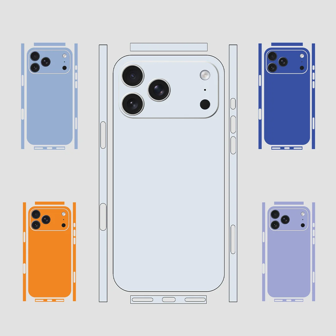 Skin Sticker Wrap for iPhone 13/14/15/16/17 Pro Max Decal Protective Film for Back, Frame, Camera(Not Phone Case)