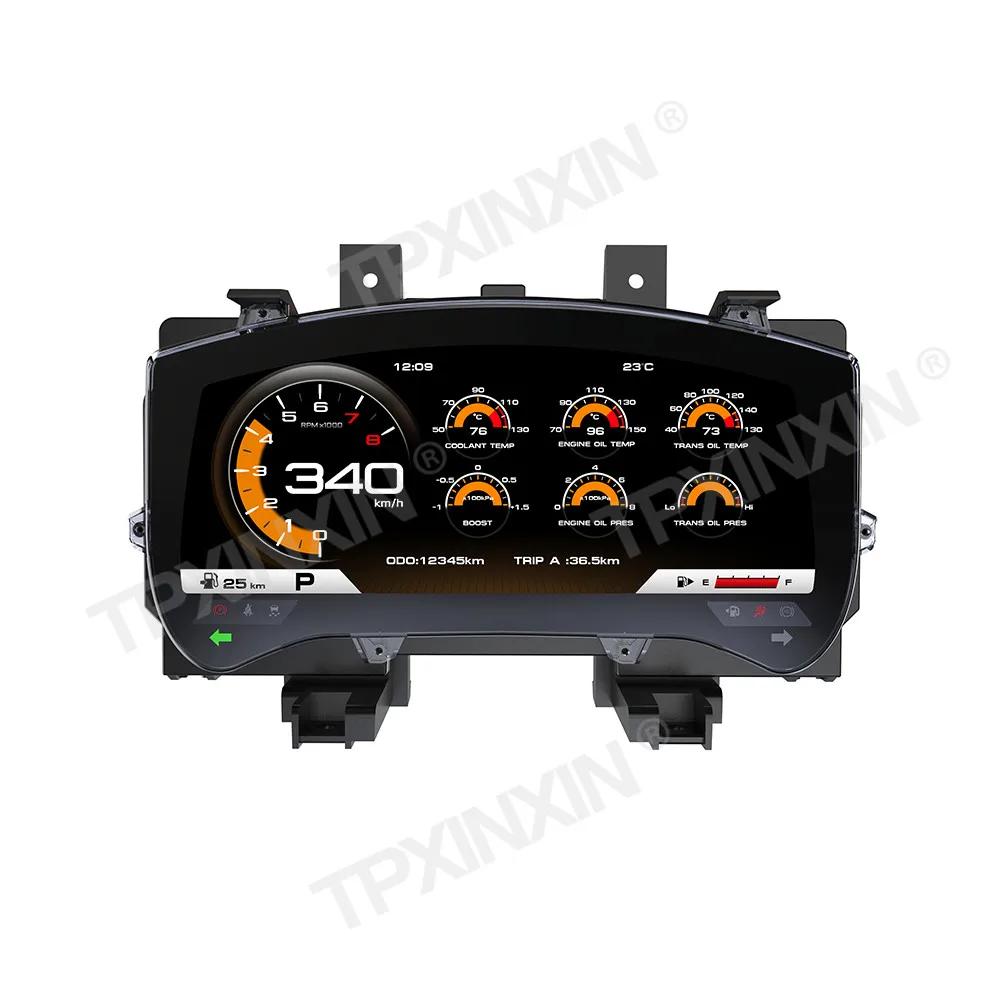 

Car Digital Cluster For Nissan GT-R GTR 2008-2015 Dashboard Instrument Speedometer Headunit Auto Meter Screen Panel 10+ Language