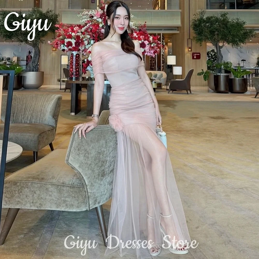 

Giyu PerspectiveTulle Evening Dresses Beach Holiday Off Shoulder Long Prom Dress Formal Occasion Dress Garden Party Dress 2025