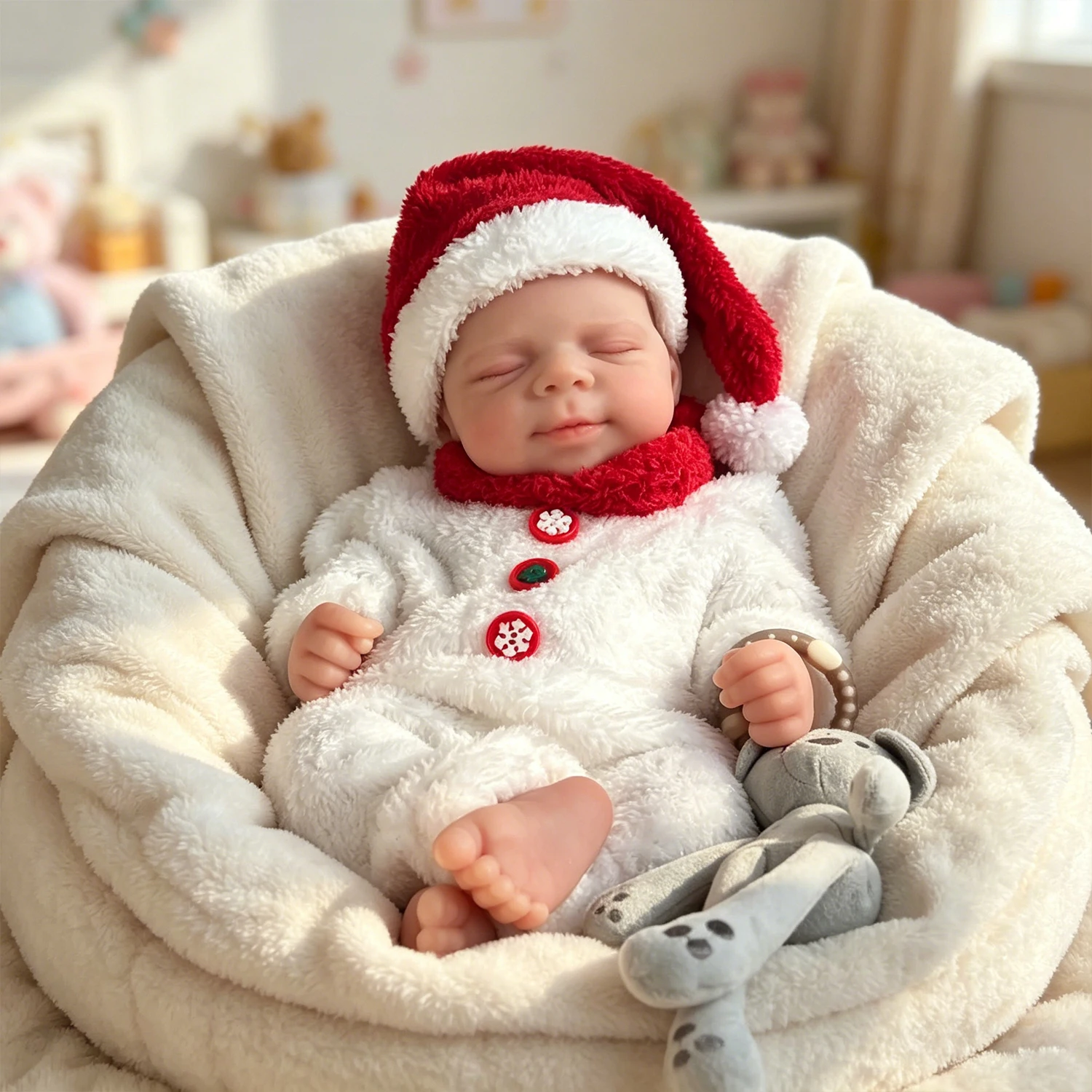 18inch Lifelike Art Doll NPK Solid Platinum Silicone Flexible Super Soft Elastic Touch Pascale Doll