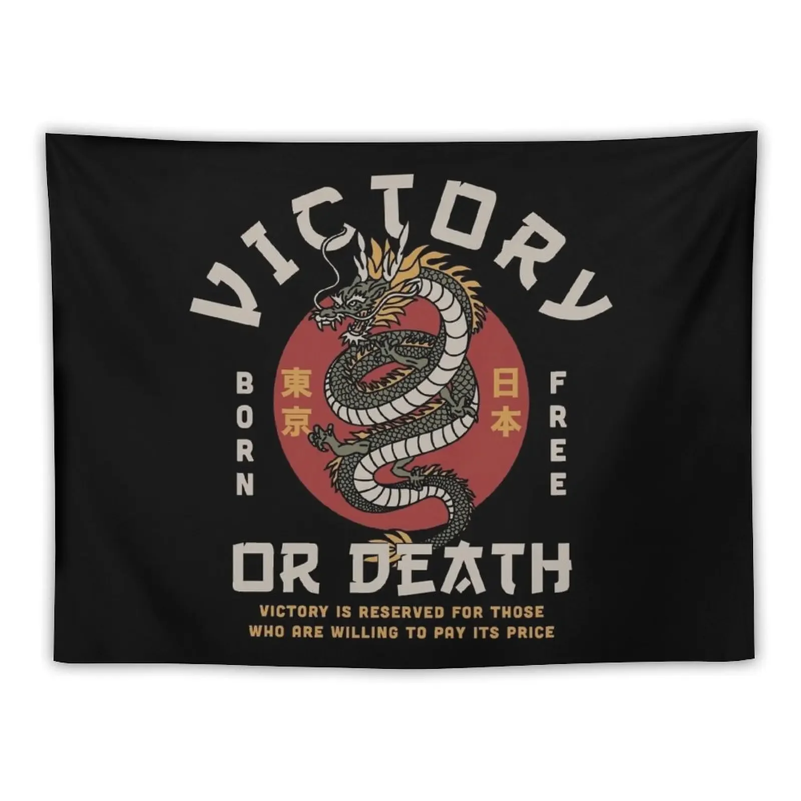 

Victory or Death Dragon Tapestry Decoration For Home Decoration Wall Tapestry