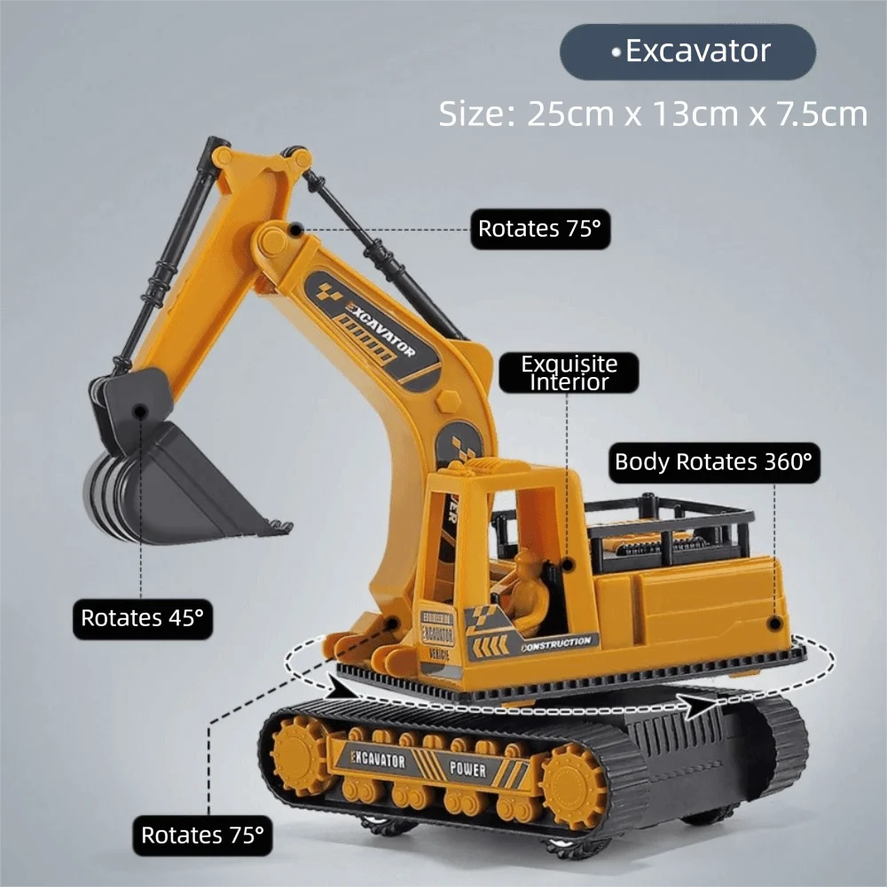 Caminhão de construção de engenharia de material de liga puxar para trás carro de construção de plástico modelo de caminhão de bombeiros caminhão basculante deslizante de inércia
