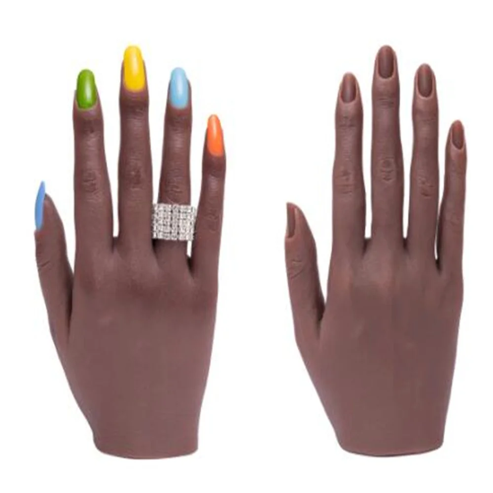 Silica Gel Manicure Female Hand, Jewelry Display, Artificial Props, Joints Can Bendable Medical Science, E127, 4Style