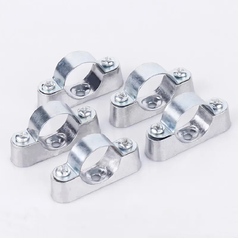 Free Shipping 5/10Pcs 16/20/25/32/40/50Mm Aluminum Alloyl Off-Wall Code, Saddle Clip, Pipe Clamp, Pipe Bracket, Fixed Clip